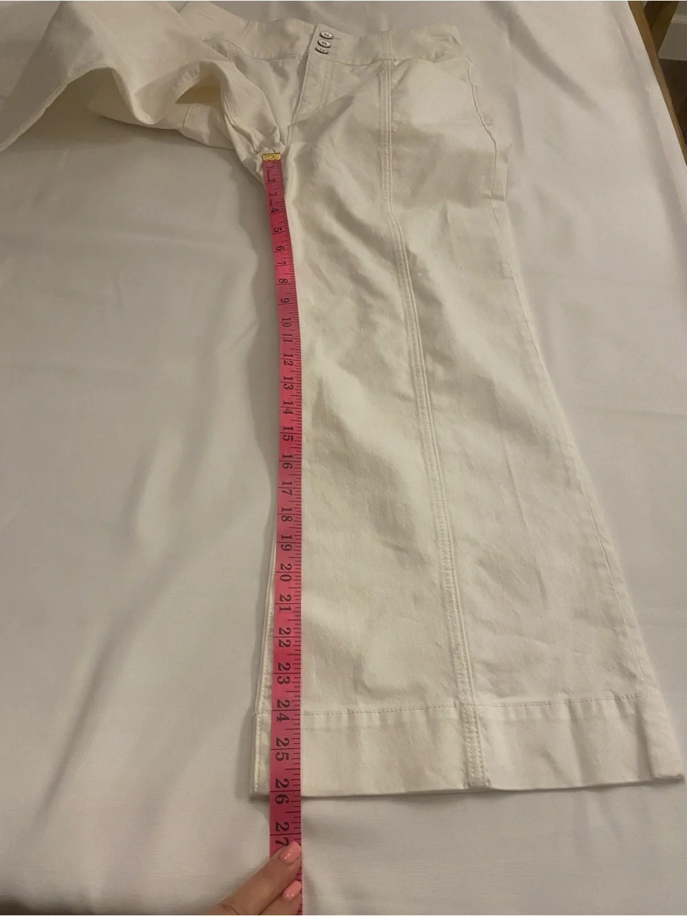 kate spade Women’s white high waisted Cropped Jeans size 30